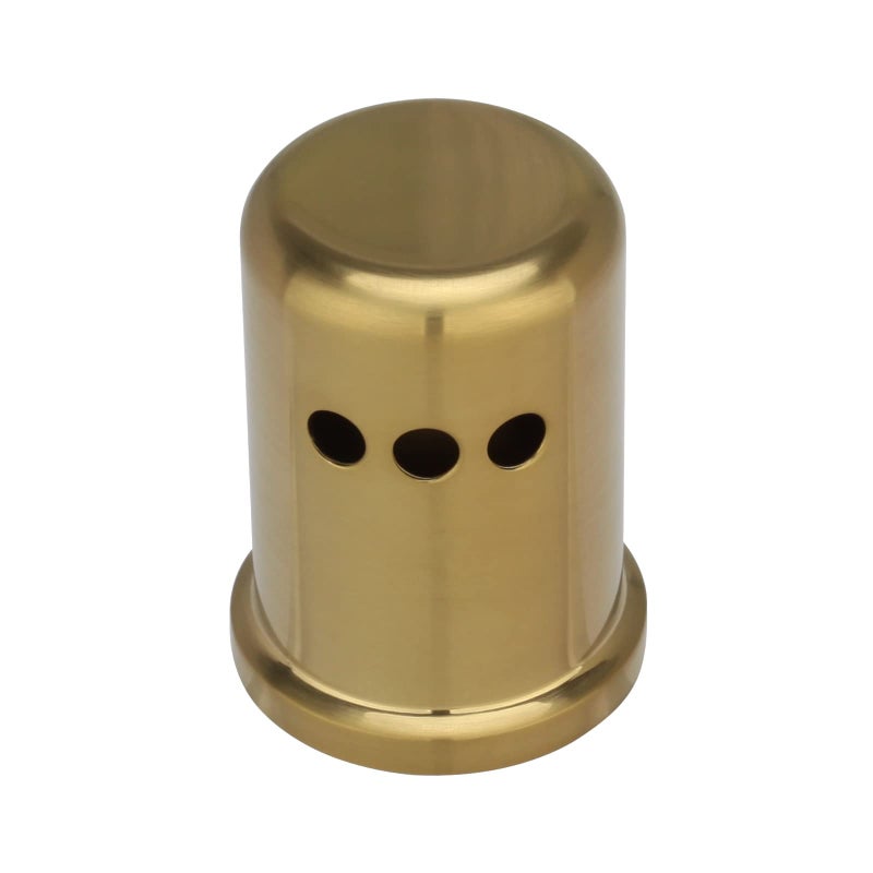 Akicon Brushed Gold Brass Finish Kitchen Dishwasher Air Gap Cap, brass Air Gap Cover - Image 1